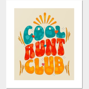 cool aunt club for aunties Posters and Art